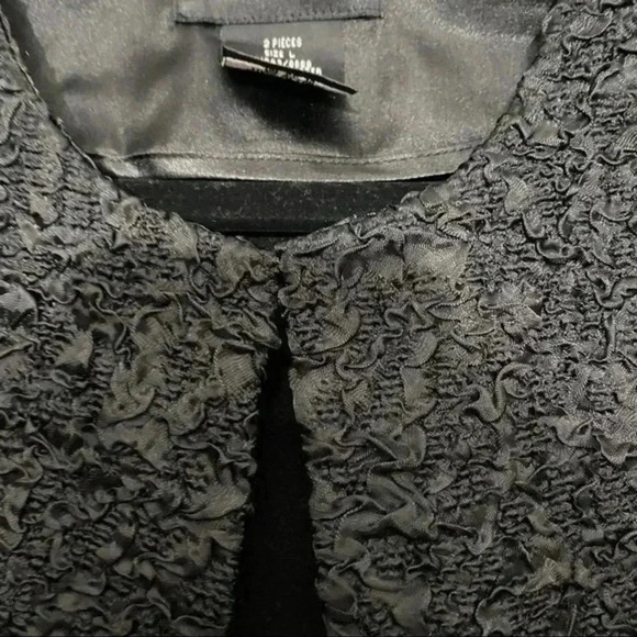 Cachet textured jacket blazer black Large - Picture 6 of 7